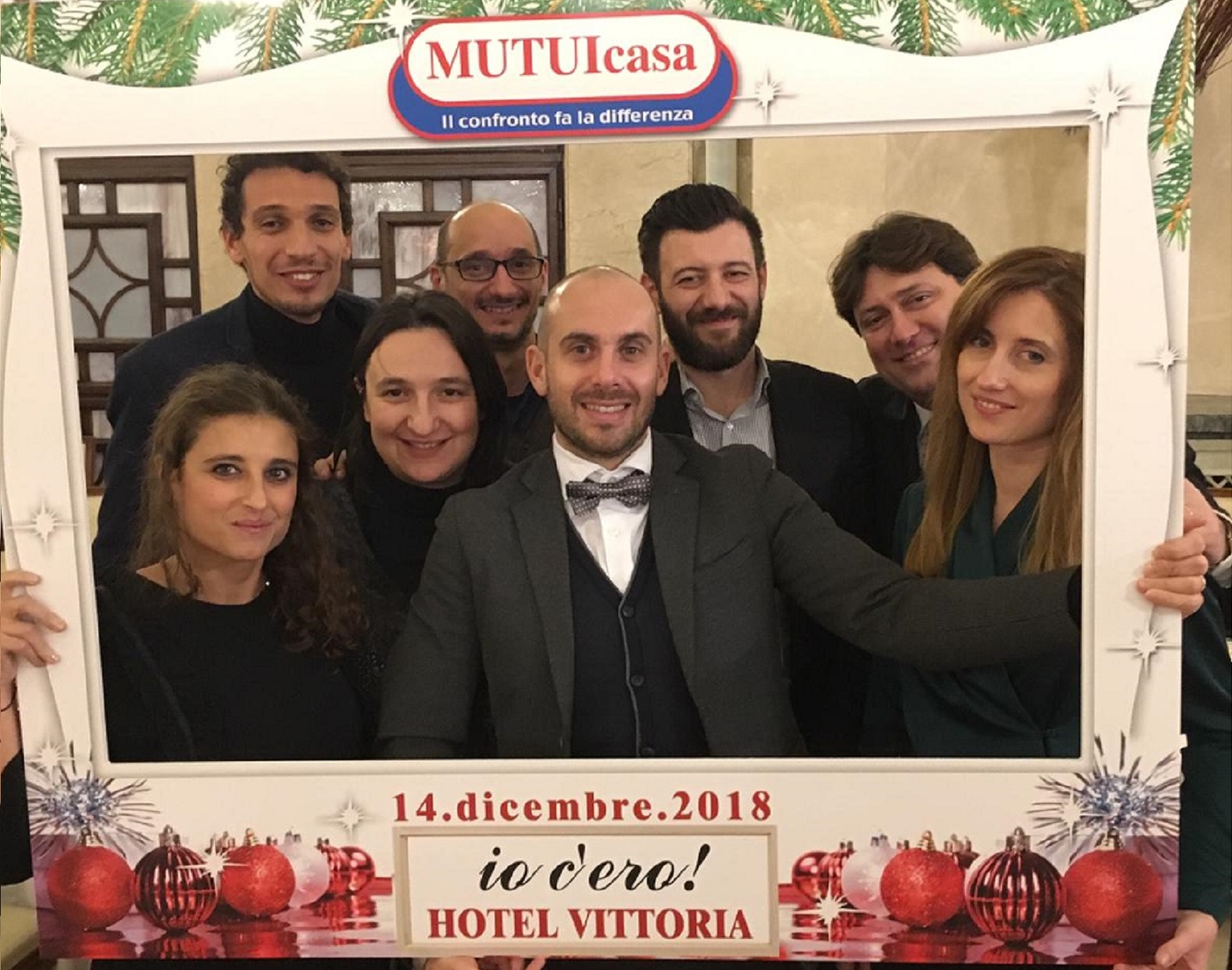 Foto ricordo 2 Christams Event organizzato da MUTUIcasa nel 2018