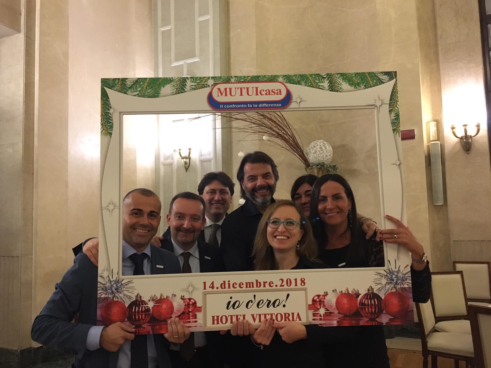 Foto ricordo 4 Christams Event organizzato da MUTUIcasa nel 2018