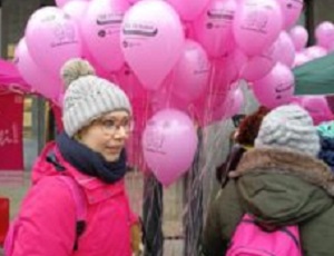 Dettaglio della manifestazione della Corsa Rosa 1